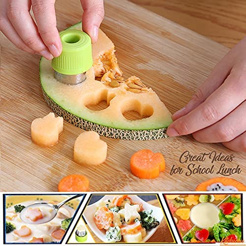 3pcs Vegetable Fruit Cutter Stainless Cookie Cutters Shapes Set With  Anti-slip Protection Handle For Cute Pastry Bento Lunch Kids Party